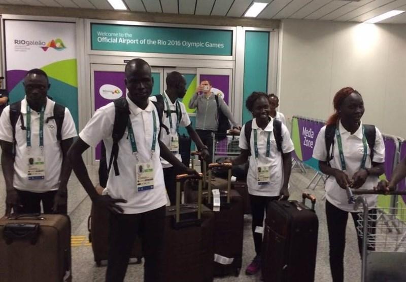 ورود تیم پناهجویان المپیک ۲۰۱۶ به دهکده المپیک 
