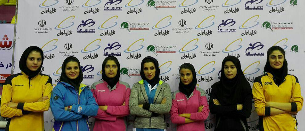 درخشش دختران تنیس روی میز کرمانشاه در مسابقات دسته برتر امیدهای کشور

