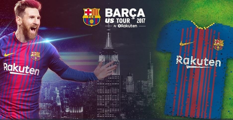  بارسلونا و بزرگترین طرح موزاییکی فوتبال در نیویورک