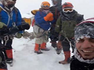 فیلمی از آخرین لحظات عمر کوهنوردان فقید خراسانی پس از صعود به قله 