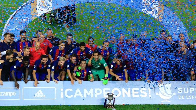 قهرمانی بارسلونا در سوپرکاپ اسپانیا/ کاپیتانی لیونل مسی خوش یمن بود


