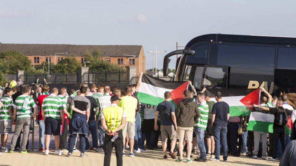 مجازات سلتیک توسط یوفا به خاطر نمایش پرچم فلسطین