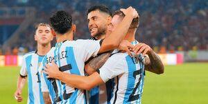 پیروزی آرژانتین مقابل اندونزی بدون مسی