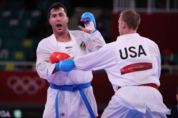 کاراته المپیک توکیو/ صعود سجاد گنج‌زاده به نیمه نهایی؛ کسب مدال قطعی شد