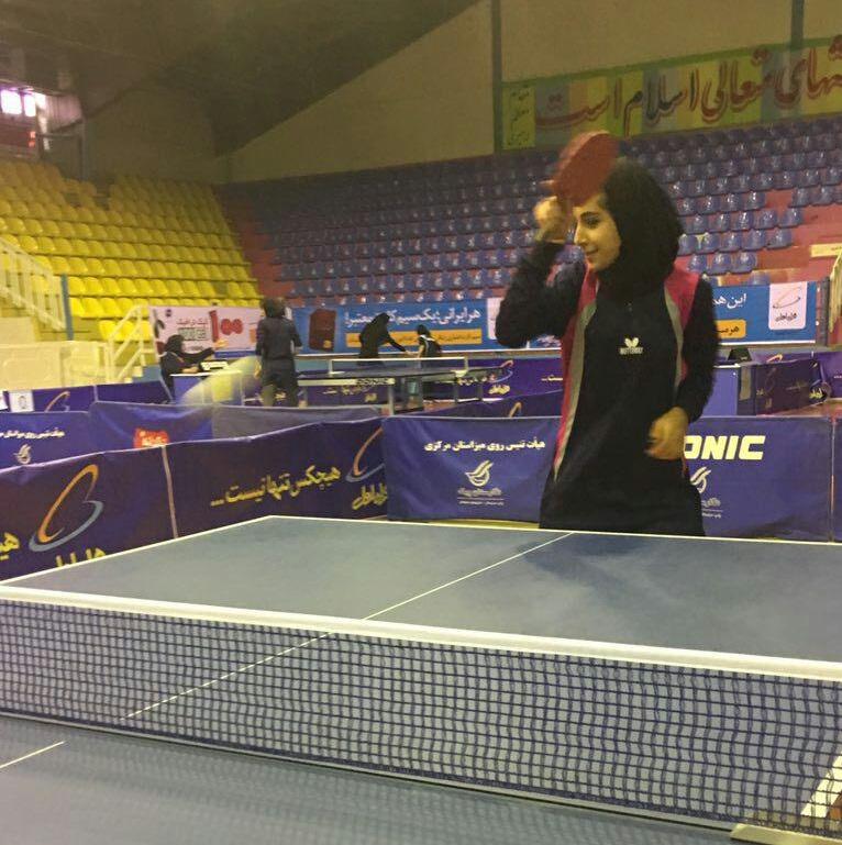 خوزستان قهرمان نونهالان تنیس روی میز دختر  کشور شد 

