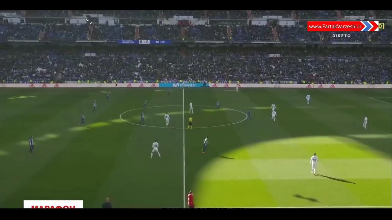 خلاصه بازی رئال مادرید 4 - 0 آلاوز + فیلم