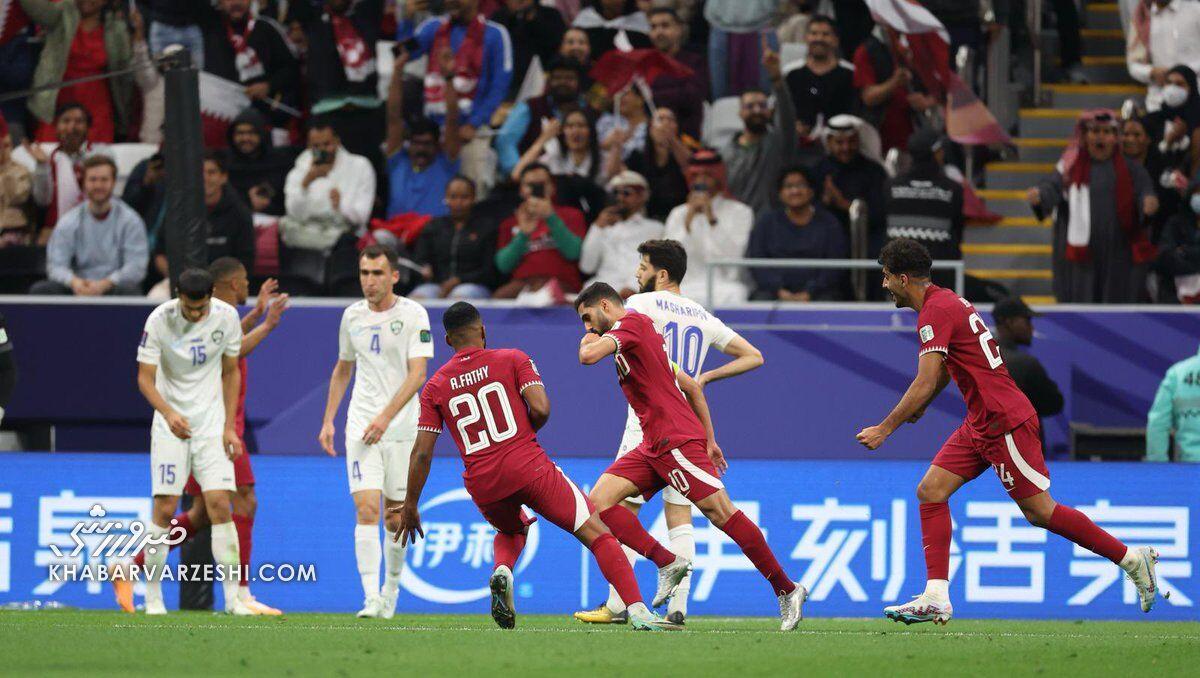 جام ملت‌های آسیا| قطر با شکست ازبکستان به نیمه نهایی رسید