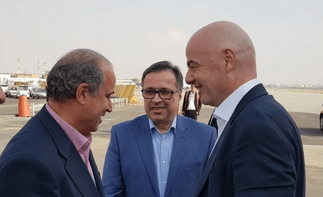 رئیس فیفا در راه تهران