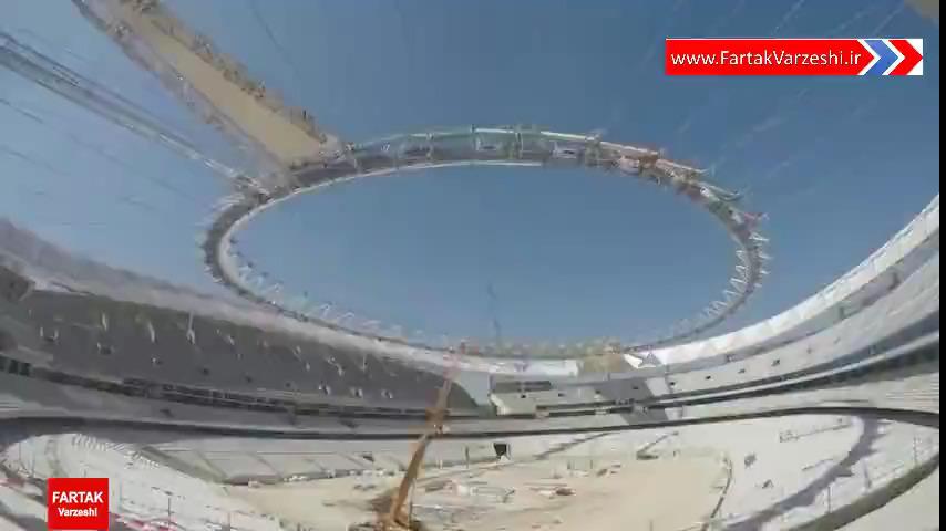 تایم لپس زیبا از ساخت استادیوم جدید اتلتیکومادرید + فیلم