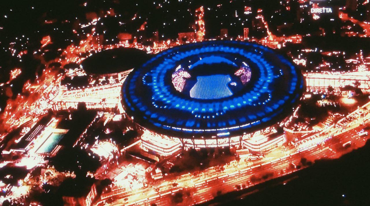 نمایی زیبا از ورزشگاه ماراکانا؛دقایقی قبل از شروع مراسم افتتاحیه

