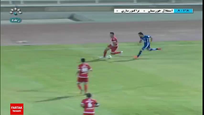 خلاصه بازی استقلال خوزستان 1-0 تراکتورسازی + فیلم