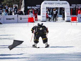 مسابقات اسکی آلپاین ربات‌ها در المپیک زمستانی ۲۰۱۸ + فیلم 