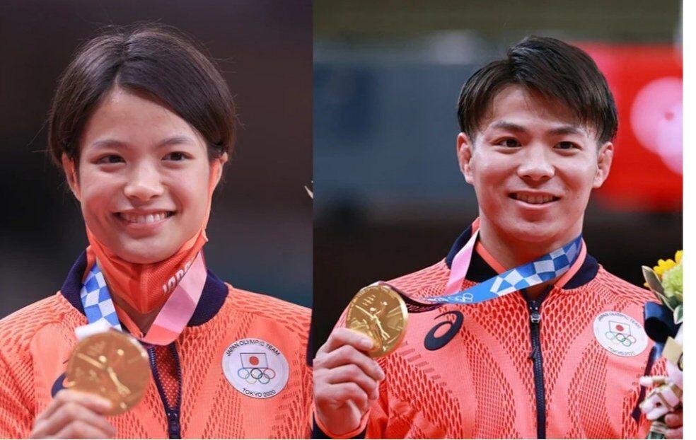 خواهر و برادر ژاپنی در یک روز قهرمان المپیک شدند
