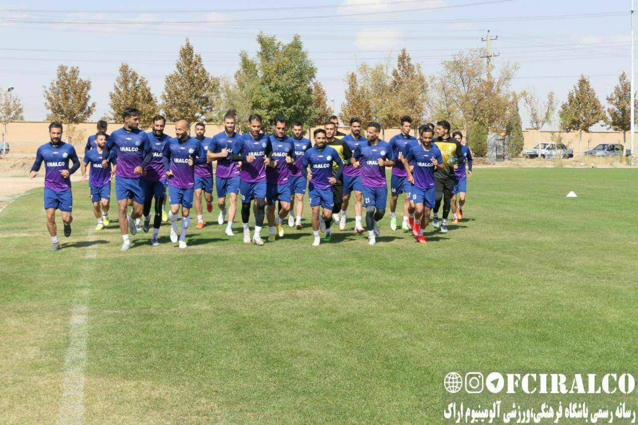گزارش تصویری تمرینات تیم فوتبال آلومینیوم اراک