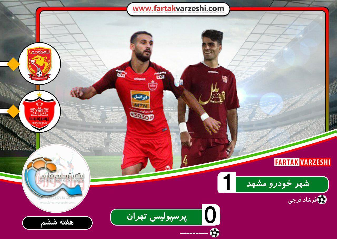 شهرخودرو1- 0 پرسپولیس ؛ یحیی در مشهد کالدرون را زمین گیر کرد 