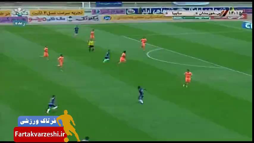 خلاصه بازی استقلال خوزستان 0-0 سایپا + فیلم