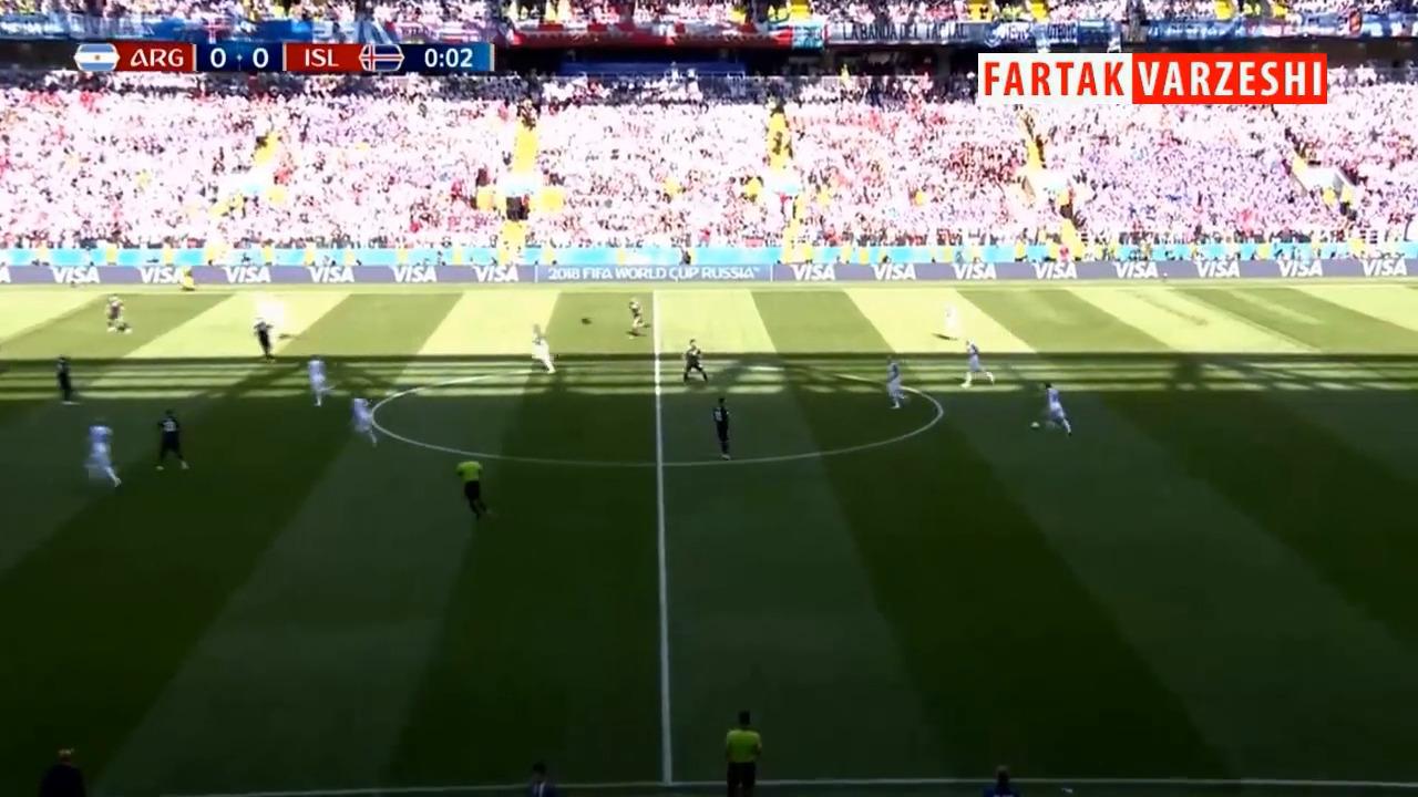 خلاصه بازی آرژانتین 1 - 1 ایسلند (جام جهانی 2018 روسیه) + فیلم