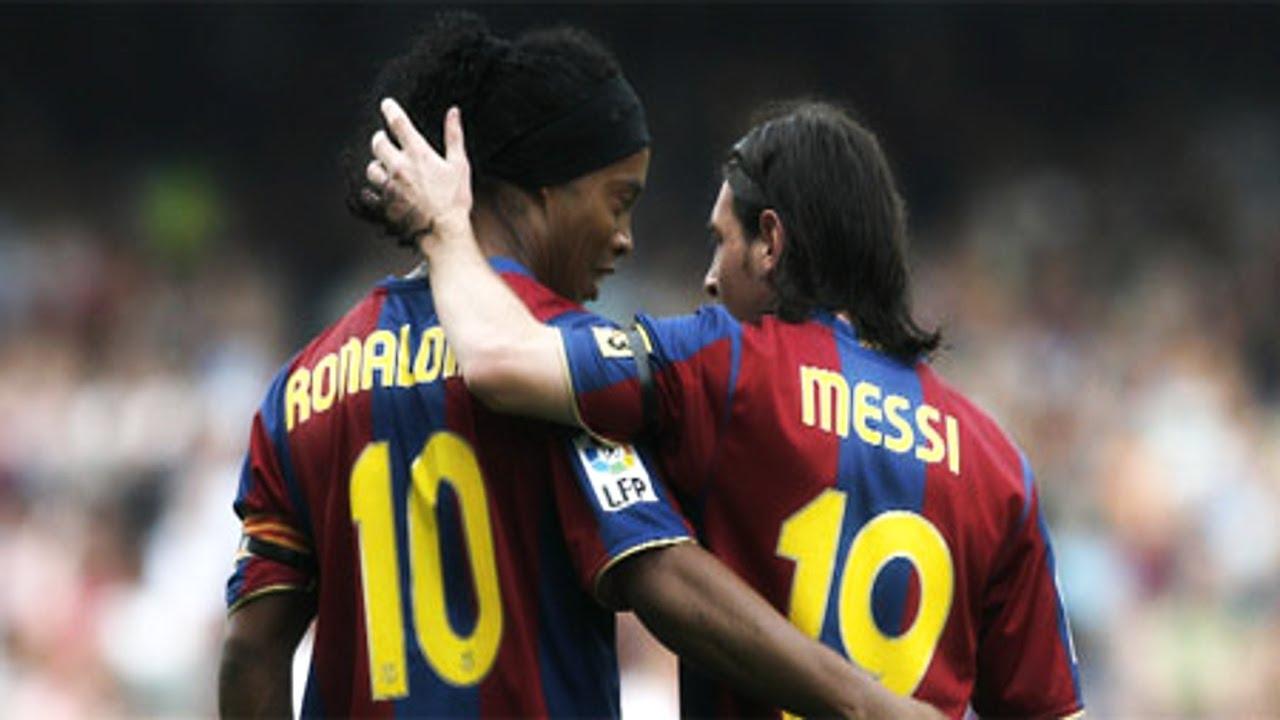 رونالدینیو: به لیونل مسی گفتم از فوتبال لذت ببر