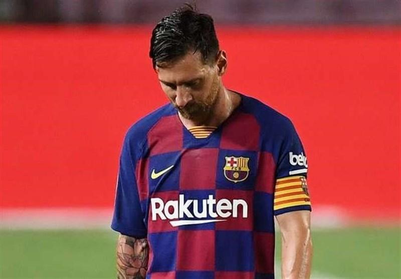 ابراز ناامیدی لیونل مسی ازبازی‌های ضعیف بارسلونا مسی