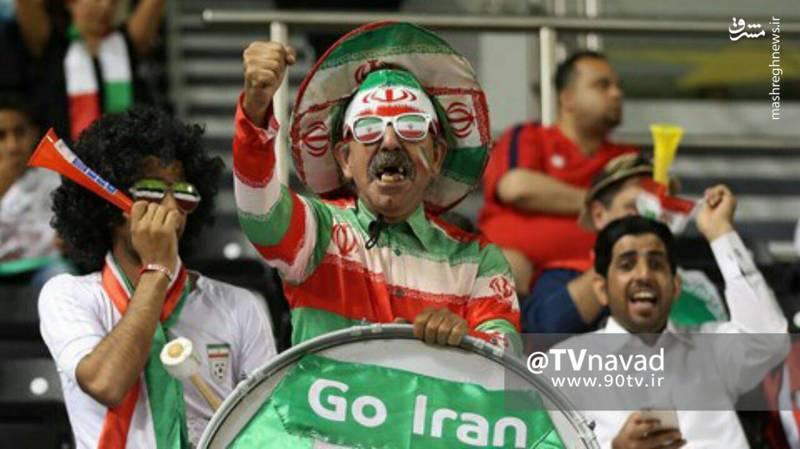هوادار معروف فوتبال ایران در قطر