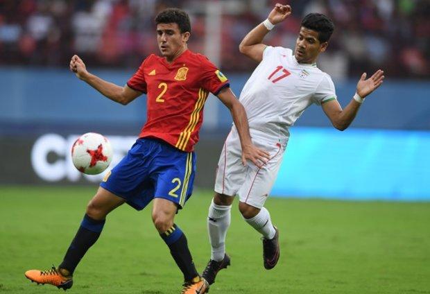شکست نوجوانان ایران برابر اسپانیا در نیمه اول