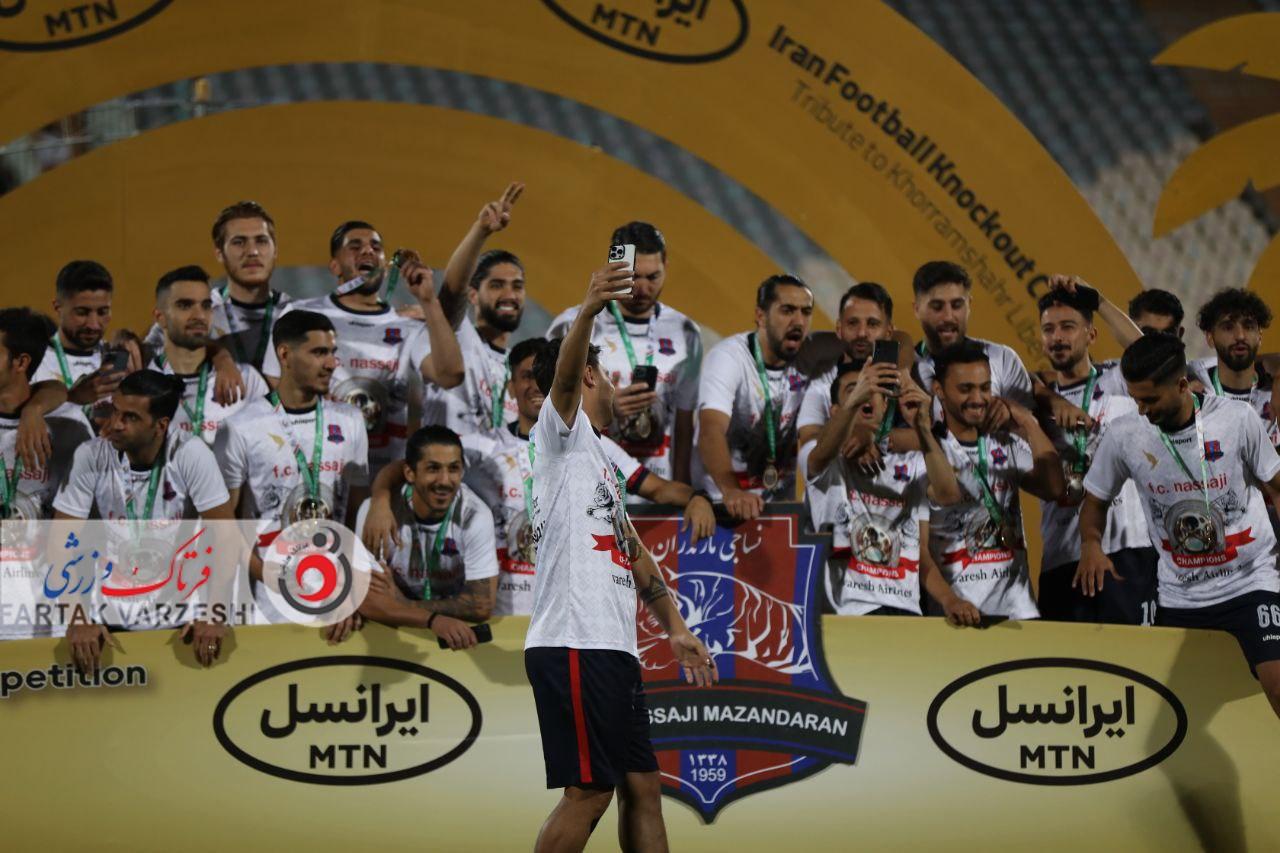 تصاویر بیادماندنی از جشن قهرمانی نساجی در جام حذفی