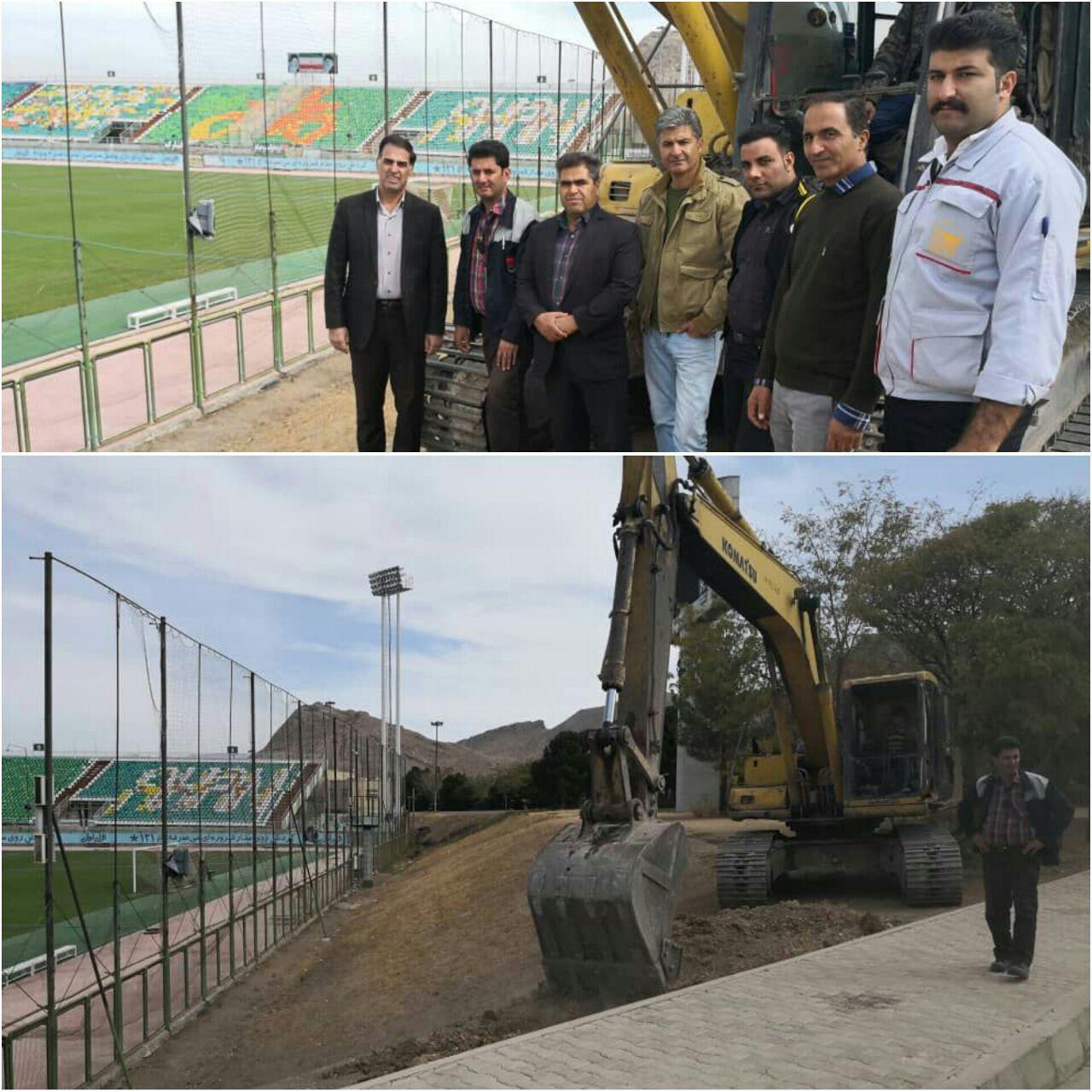 باشگاه ذوب آهن برای افزایش ظرفیت تماشاگر در ورزشگاه فولادشهر دست به کار شد
