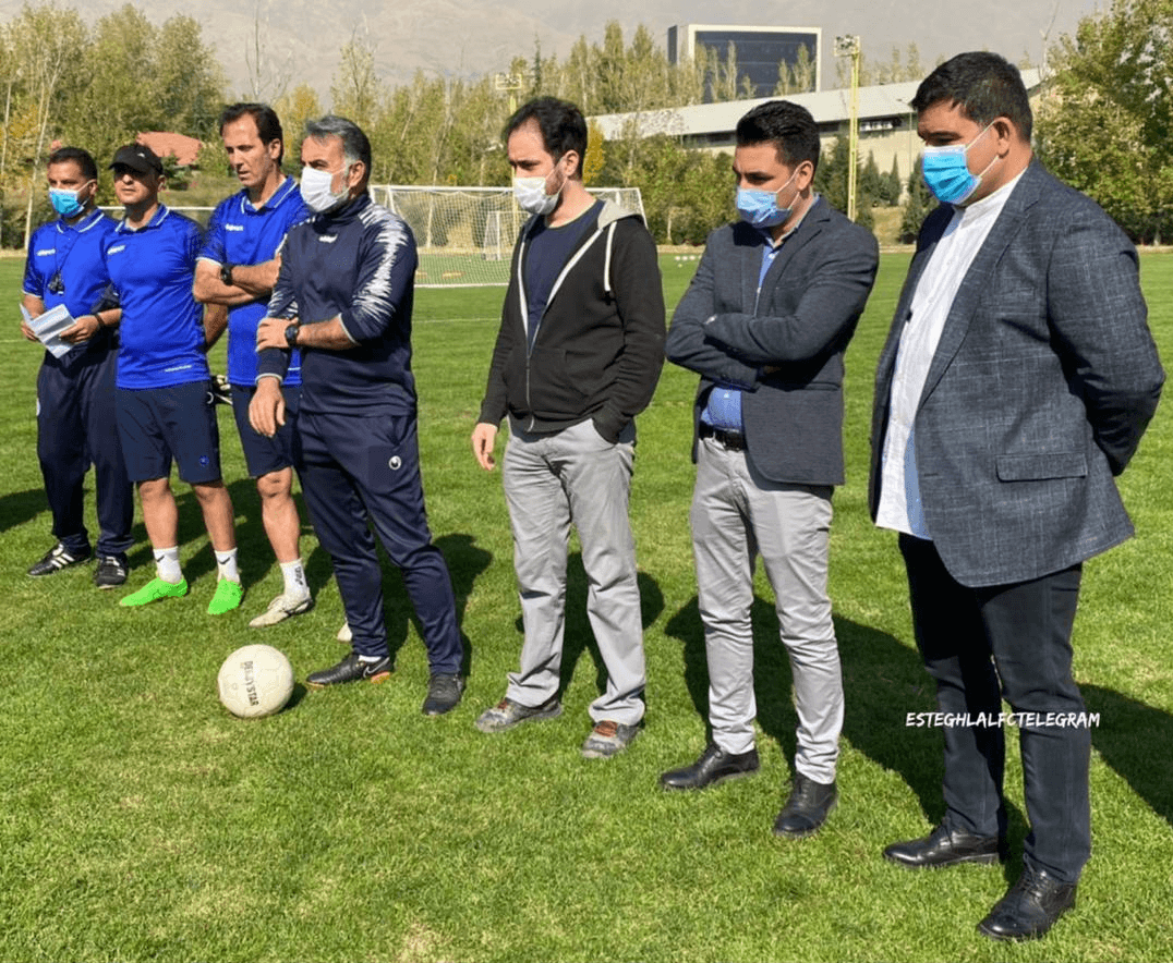 گزارش تمرین استقلال| جلسه فکری با بازیکنان و غیبت 2 مربی/استقبال آبی پوشان از نادری