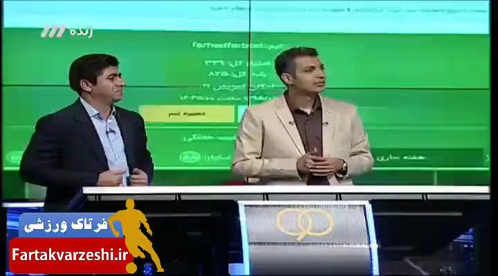 فوتبال فانتزی نود در هفته هشتم و بدشانسی فردوسی‌پور (نود ۲۶ مهر)