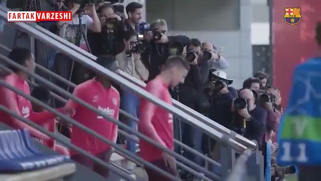 
تمرینات تیم بارسلونا قبل از دیدار با لیورپول در لیگ قهرمانان