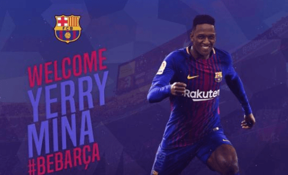 یری مینا ، فوتبالش را در بارسلونا دنبال خواهد کرد