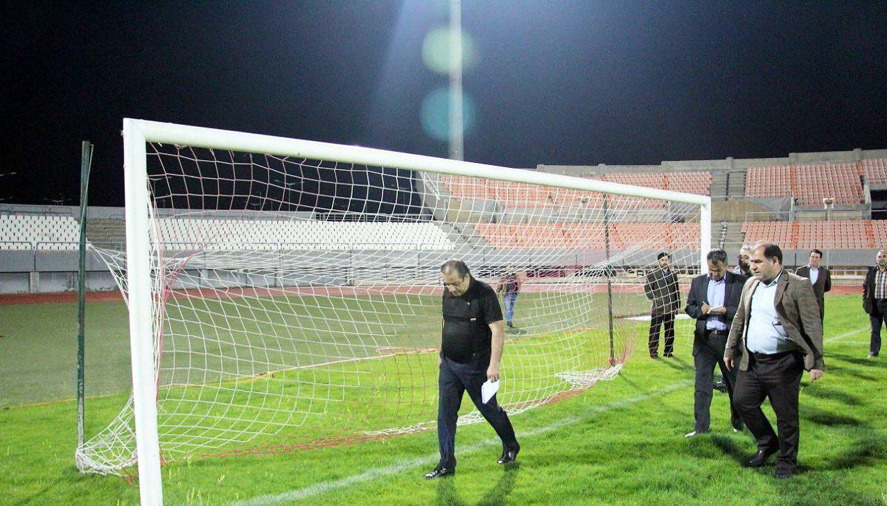 بازدید شبانه از استادیوم کرمانشاه برای میزبانی فینال جام حذفی