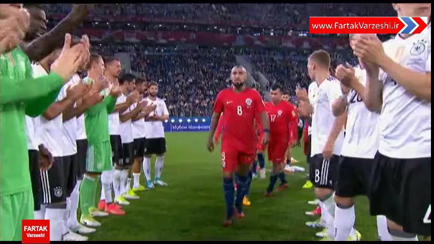 جشن قهرمانی تیم ملی آلمان در جام کنفدراسیون ها 2017 + فیلم